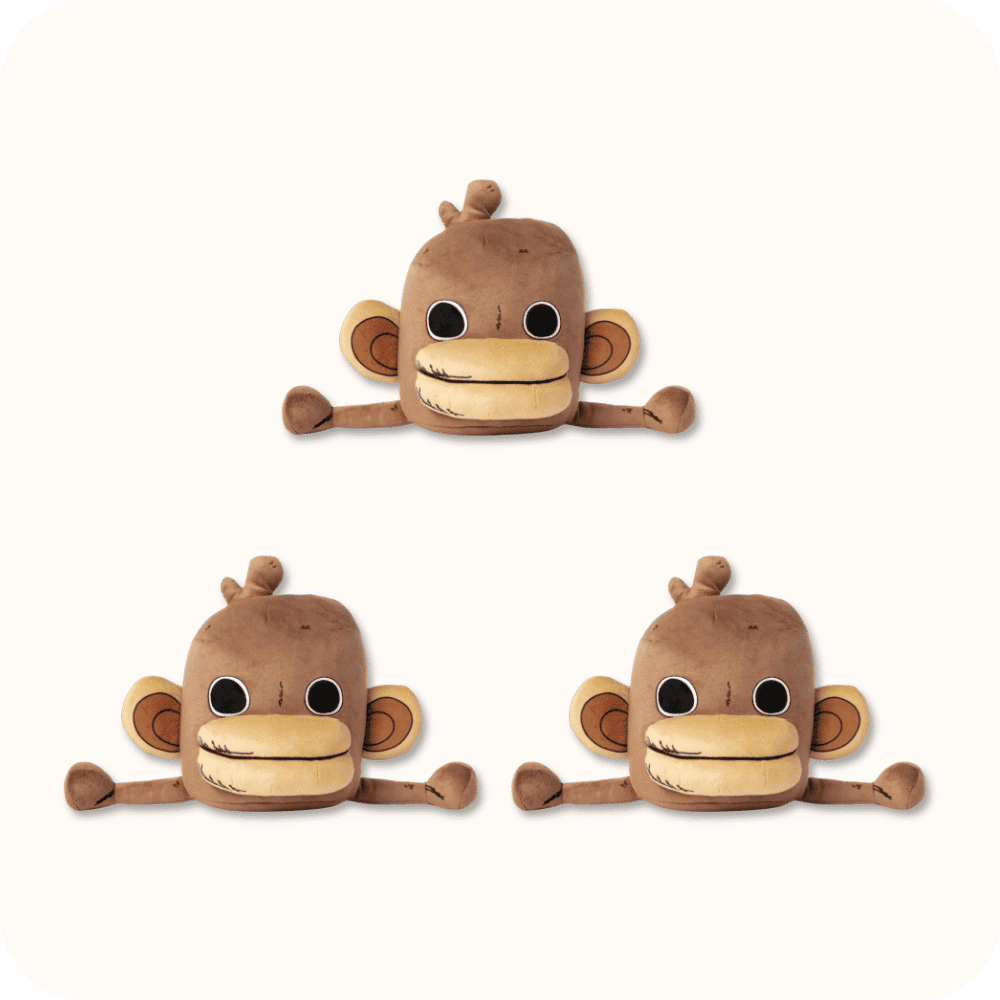 Onkey Plush 3PCS Onkey Plush 3PCS
